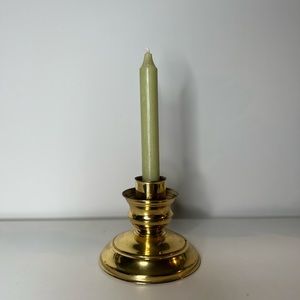 Antique Vintage British brass Candle Holder